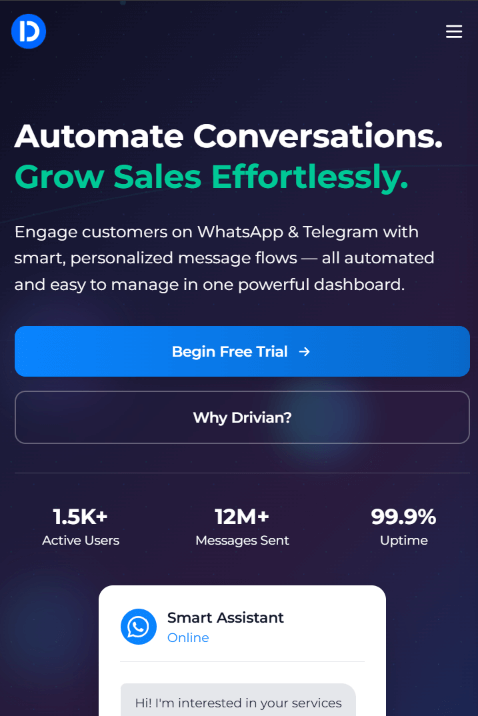 Drivian Mobile Experience